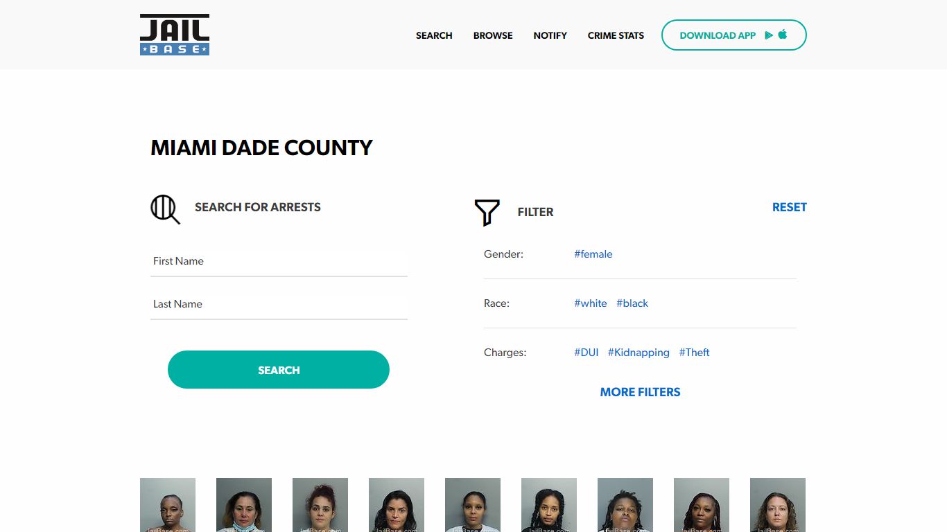 Miami Dade County Jail Inmate Search and Mugshots | JailBase